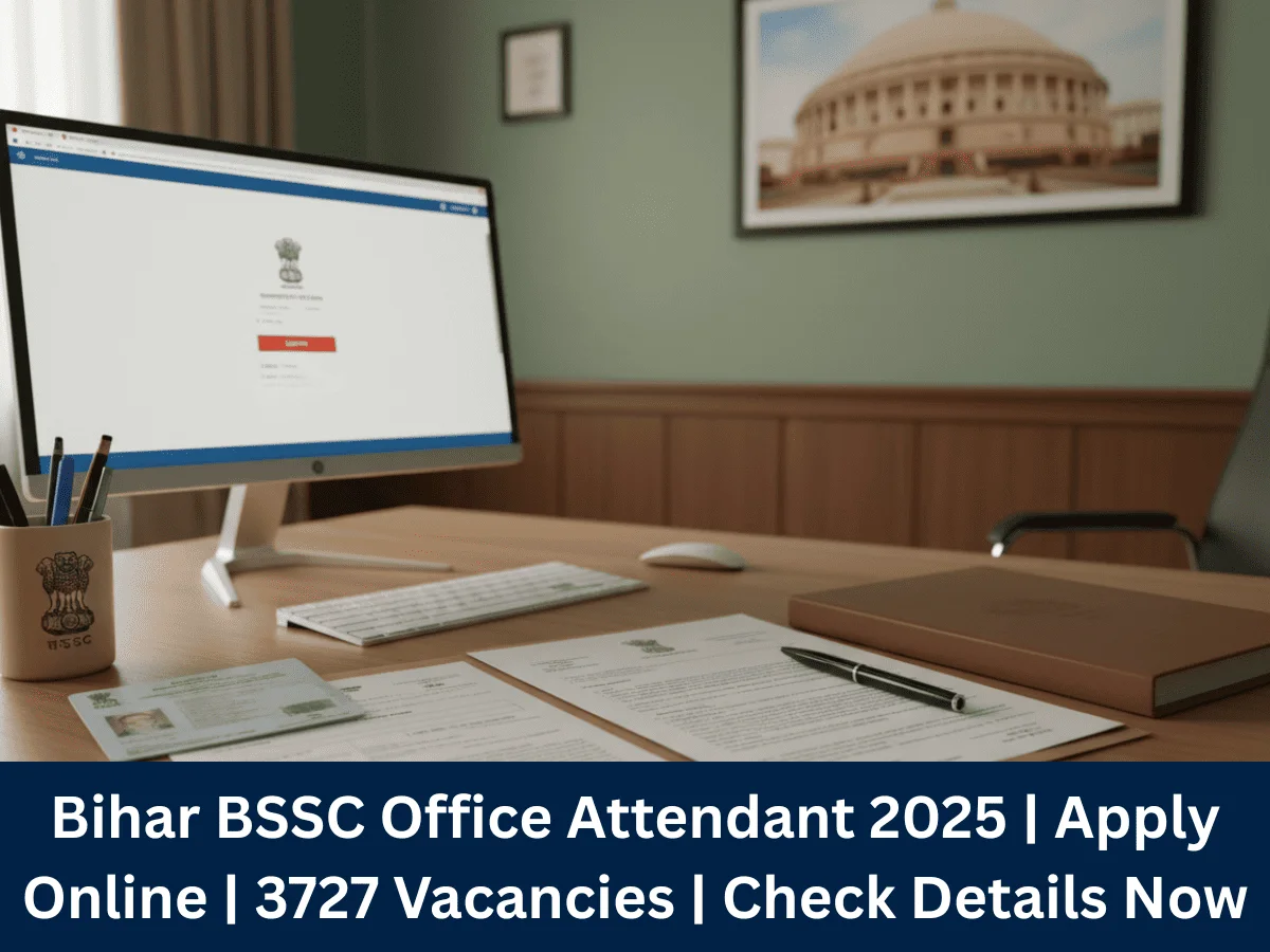 Bihar BSSC Office Attendant Recruitment 2025